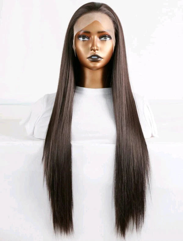 24inch Long Straight Lace Front Wig