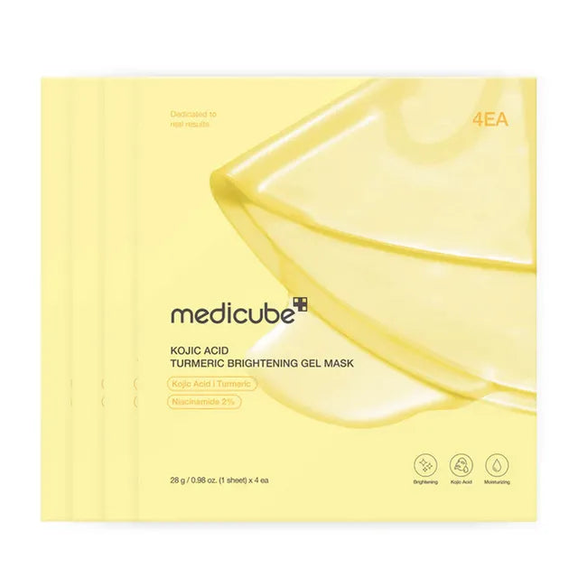 Medicube Kojic Acid Turmeric Brightening Gel Mask (4 masks)