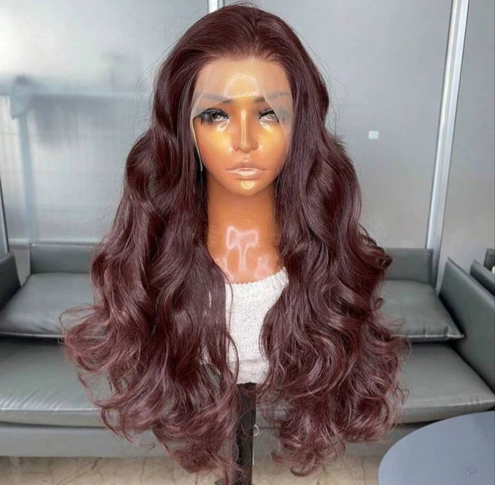 22inch Mahogany Lace Front Wig